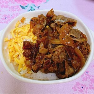 牛肉のしぐれ煮&卵丼